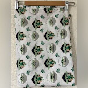 Star Wars Mandalorian Twin Flat Sheet Polyester Microfiber Print of Baby Yoda